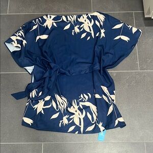 Cupshe Navy Blue Floral Dress